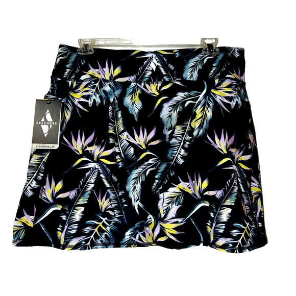 New SKECHERS Shorts GoFlex GoWalk Palm Breeze Printed High Waisted Skort Size 3X - Picture 2 of 5